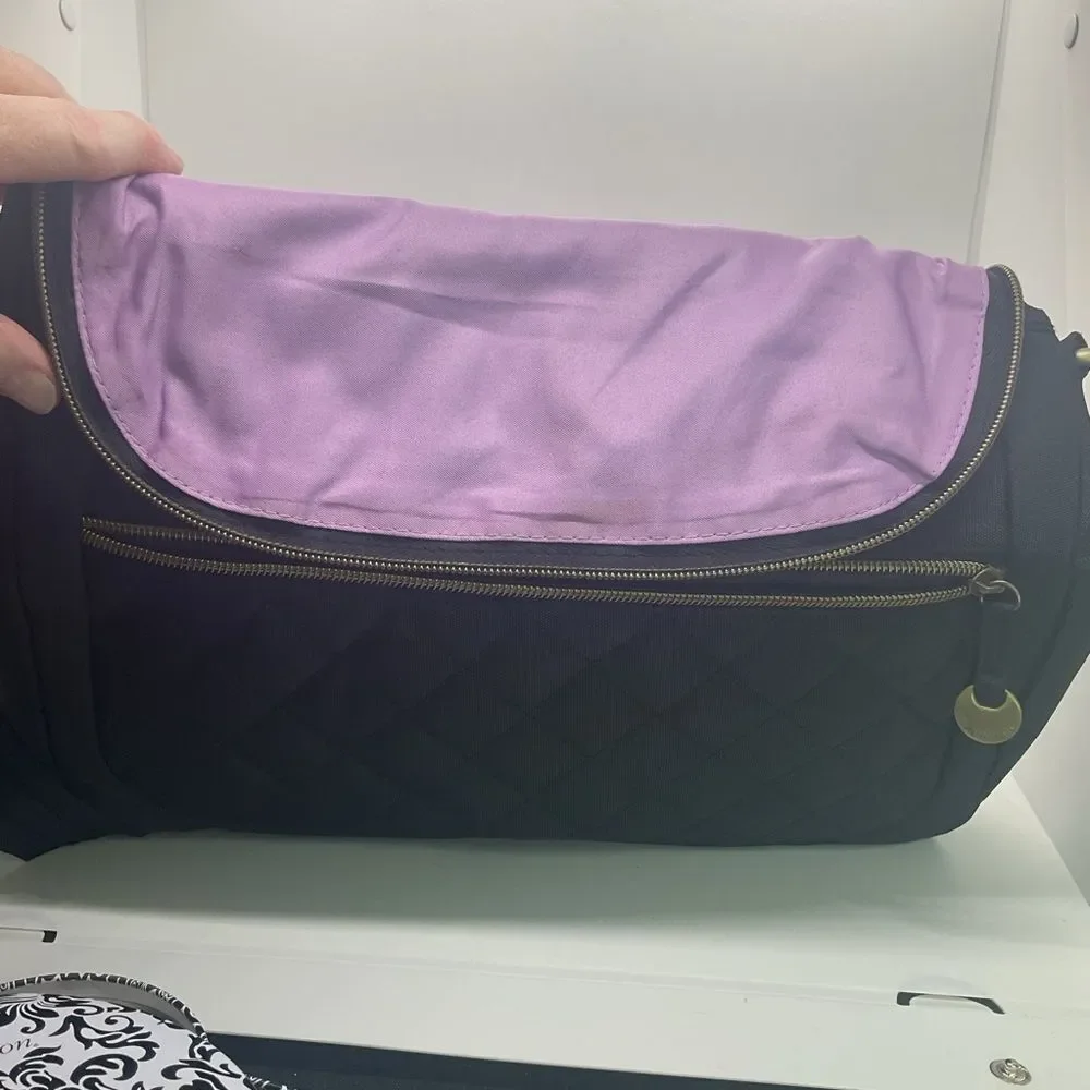 Travelon Quilted Black Crossbody Bag